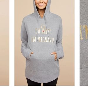 NWOT Oh Deer I'm Pregnant maternity sweatshirt m